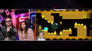 Трудовик заставил проходить марафон инсейн и хард демонов в Geometry Dash / Реакция на Titan Channe