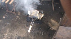 Видео от Никиты, Навага на Гриле