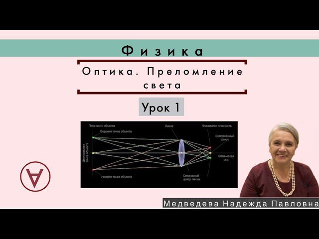 ФИЗИКА| Оптика. Преломление света|УРОК 1| Медведева Надежда Павловна