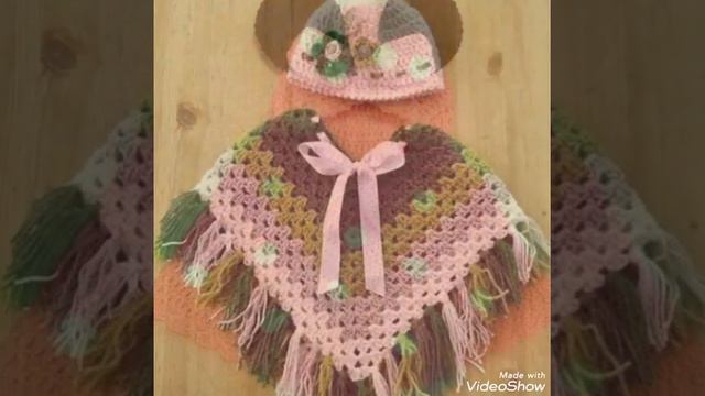 Very Beautiful And Gracefull Hand Crochet Baby Poncho Latest Designs смотреть онлайн