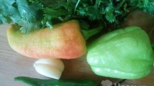 Салат из жареного болгарского перца с зеленью
