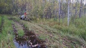 На мотобуксировщике летом по зимнику - 1