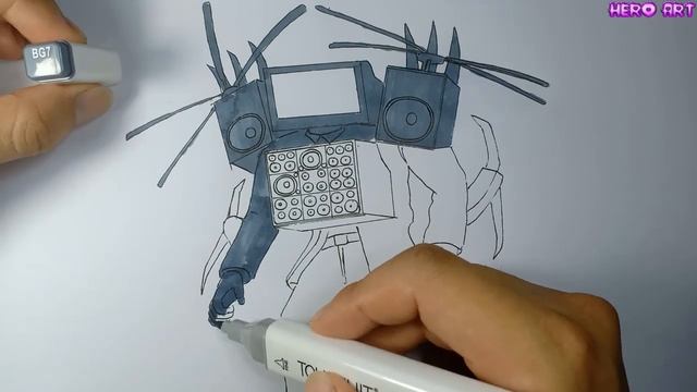 How To Draw New Titan TV Man in Skibidi Toilet 44 смотреть онлайн