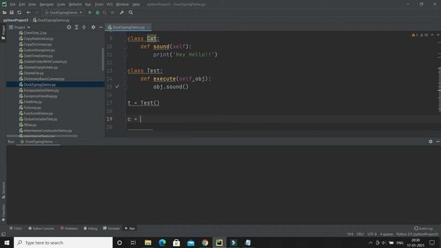 Duck typing in Python | Python Tutorial for Beginners