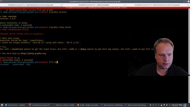 Spring Boot Version from git tag with Gradle смотреть онлайн
