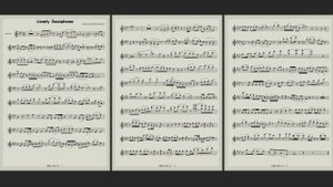Lonely Saxophone - Sheet Music for Saxophone Alto (Romantic Ballad)