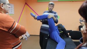 Коррекция таза, шаг №1,боковой наклон таза, устранение разновеликости ног