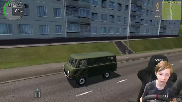 Я стал таксистом на БУХАНКЕ! И СЛУЧАЙНО ПОПАЛ В... (City Car Driving) смотреть онлайн