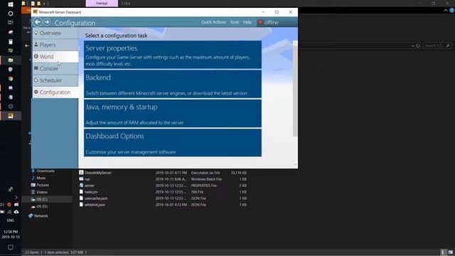 Minecraft Server Dashboard: nojline is not a recognized option смотреть онлайн