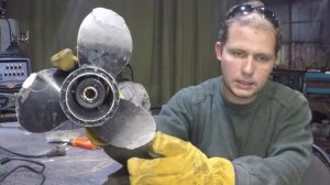 Ремонт гребного винта от Suzuki df15