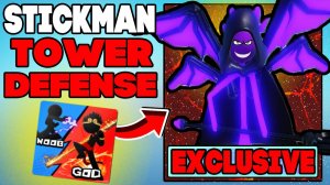 Играй за Любимых Персонажей в STICKMAN TD Roblox