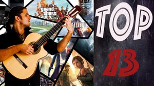 Top 13 GAME melody on GUITAR/ 13 лучших мелодий из ИГР на ГИТАРЕ (с ТАБАМИ/ TABS)