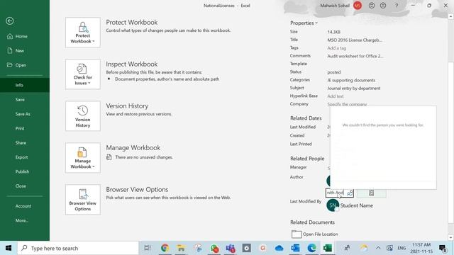 Lecture 25 | Excel Level-II | Chapter 6 | Assessment 1 | Workbook properties & insert comments смотреть онлайн