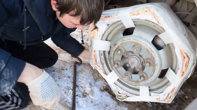 Газель!устанавливаем бумажное колесо!новый тюнинг!колесо из бумаги смотреть онлайн