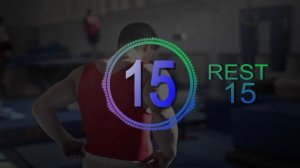 Interval Timer with Workout Music - 45 sec workout / 15 sec rest [4K]