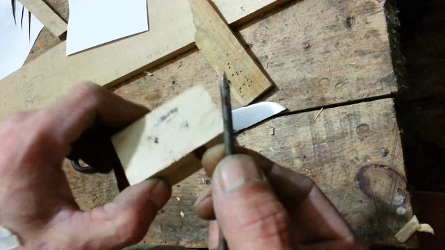 тест клинка после закалки.ШХ15. мастерская Салахая. смотреть онлайн