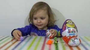 Мстители Миньены Феи Дисней Киндер Сюрприз игрушки распаковка Kinder Surprise to