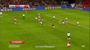 Дания	1:2	Франция | Товарищеский матч 2015 | Обзор матча