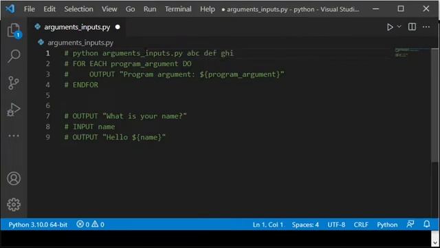 Python - Command line arguments and user keyboard input