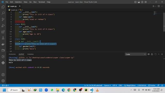 #75 Super Method in OOP || OPP in python || Python Course For Absolutely Beginners