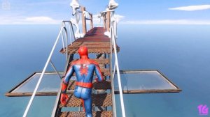 GTA 5 Spiderman vs Bugs bunny Jumps fails & Ragdolls Compilation ep.43 (Euphoria physics)