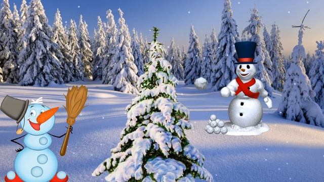 Снег снежинки снеговик смотреть онлайн