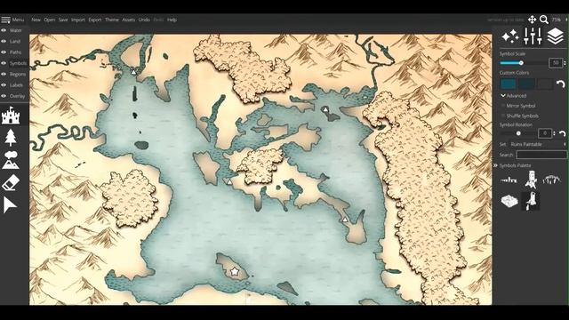 How to draw realistic maps with Wonderdraft - The Lakelands смотреть онлайн