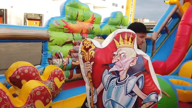 Коммерческий надувной батут для бизнеса! Просто сказка 12 на 8 Обзор! смотреть онлайн
