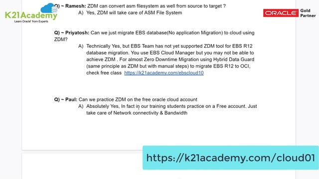 Zero Downtime Migration (ZDM) Database To Oracle Cloud FREE Masterclass Q/A смотреть онлайн