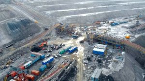6.Ход строительства ЦПТ на разрезе "Богатырь". Февраль 2022 г.