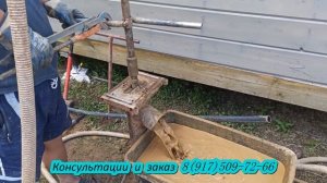 Щебень в разрезе при бурении абиссинской скважины