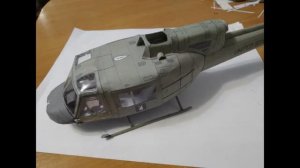 сборка бумажной модели uh 1