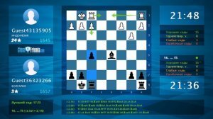 Chess Game Analysis: Guest43135905 - Guest36323266 : 0-1 (By ChessFriends.com)