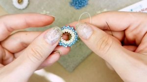 Серьги из бисера - бублики на серьги конго ✨ мастер-класс