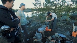 Сплав на каяках по Ладоге.  Водный поход. Лахденпохья