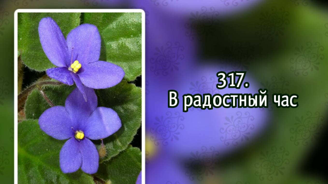 Гимны надежды 317 В радостный час (-)