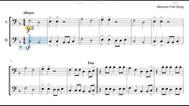 Trombone Duet Play Along - 187. La Bamba смотреть онлайн
