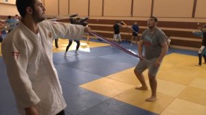 Ruslan Shakhbazov and Mikhail Igolnikov, hard training Russia judo team U21