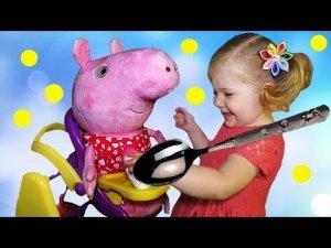 ✿ СВИНКА ПЕППА Коляска Качелька Коврик Диана Открывает Набор Пеппы Peppa Pig new toys unboxing