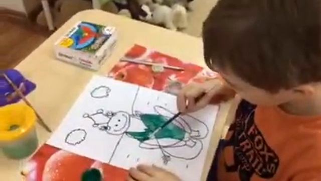 Рисование в старшей группе"Царевна Лягушка"