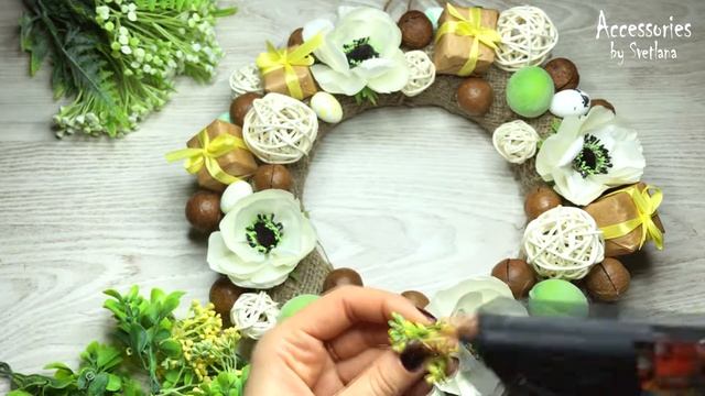 Пасхальный венок на дверь своими руками| Easter wreath| DIY
