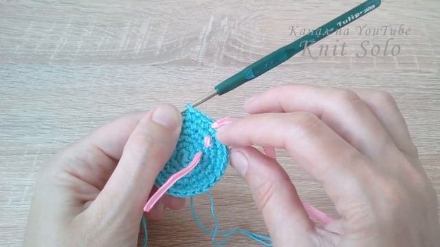 Корзинка крючком. Корзинка с круглым дном. МК. Knit Solo