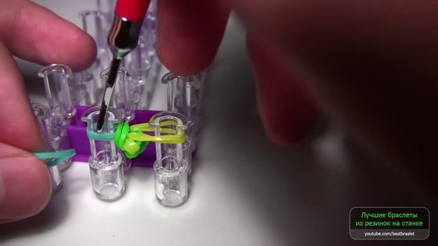 Браслет ВЕЛОСИПЕДНАЯ ЦЕПЬ ◙◙◙◙◙ из резинок на станке ◙◙◙◙◙ Как плести из резинок Rainbow loom смотреть онлайн