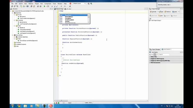 Delphi for PHP early preview - Code Insight tests смотреть онлайн