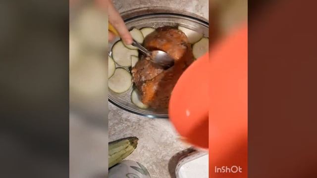 Запеканка из кабачков с курицей