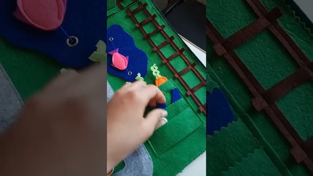 Развивающий коврик из фетра для Айдара. смотреть онлайн