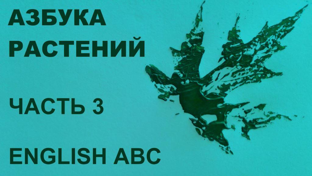 Азбука растений. Часть 3 "English ABC"   dub