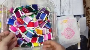 Хранение ниток мулине / как быстро перемотать нитки / вышивка для начинающих