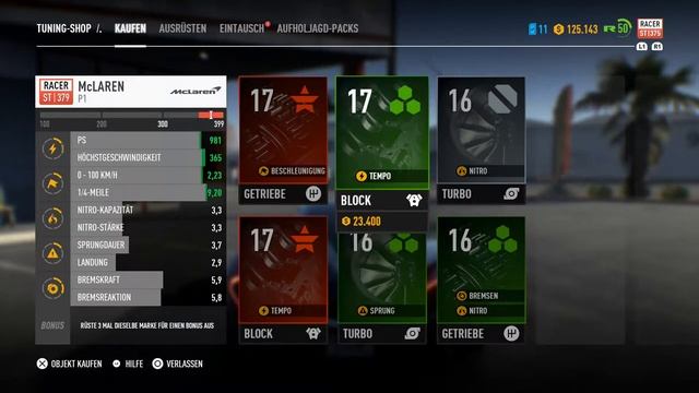 Need for Speed Payback MCLAREN P1 (LINA NAVARRO) Tuning смотреть онлайн