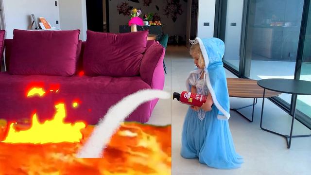 Пол это лава! София, Александра и мама играют в этот челлендж.